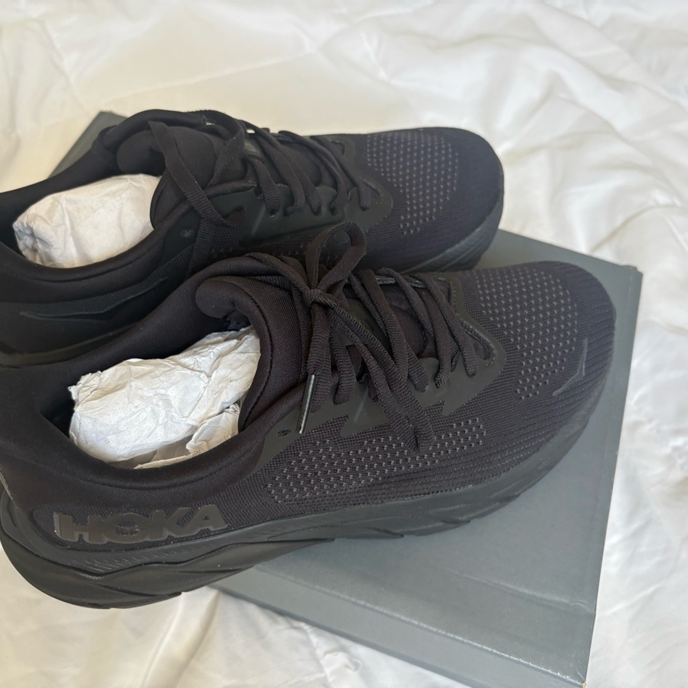 Hoka All-Black Athletic Sneakers